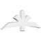 Ekena Millwork Davenport Architectural Grade PVC Gable Bracket, 72"W x 24"H x 4"D x 6"F, 8/12 Pitch GBP072X24X0406DAV00 - alternate 1